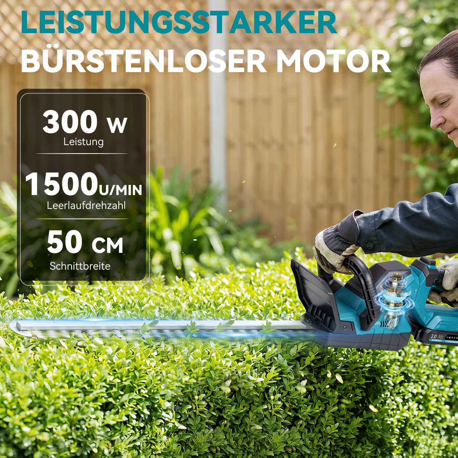 yofidra-heckenschere-akku-50-cm-mit-2-akkus-dual-klinge image 2