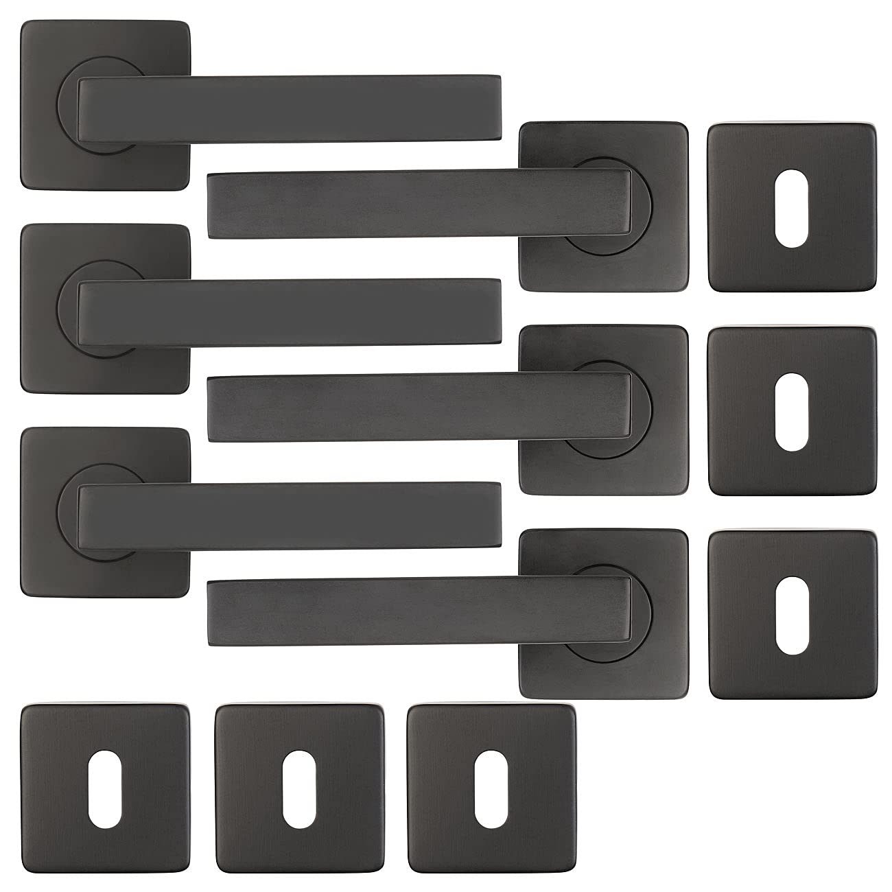 agt-t-rbeschlag-edelstahl-rosette-schwarz-3er-set-t-rklinke image 2