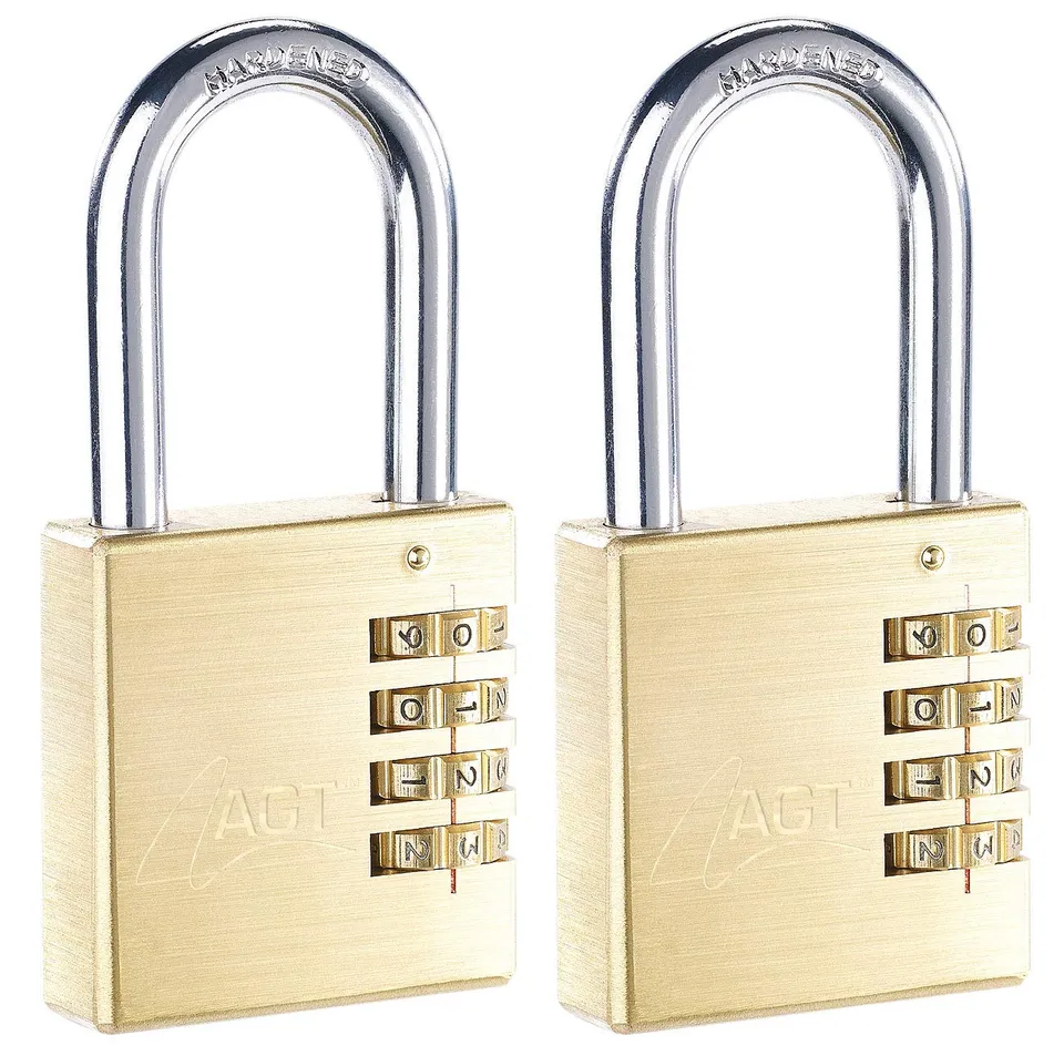 agt-vorh-ngeschloss-zahlencode-50-mm-4-stellig-2er-set-messing image 1