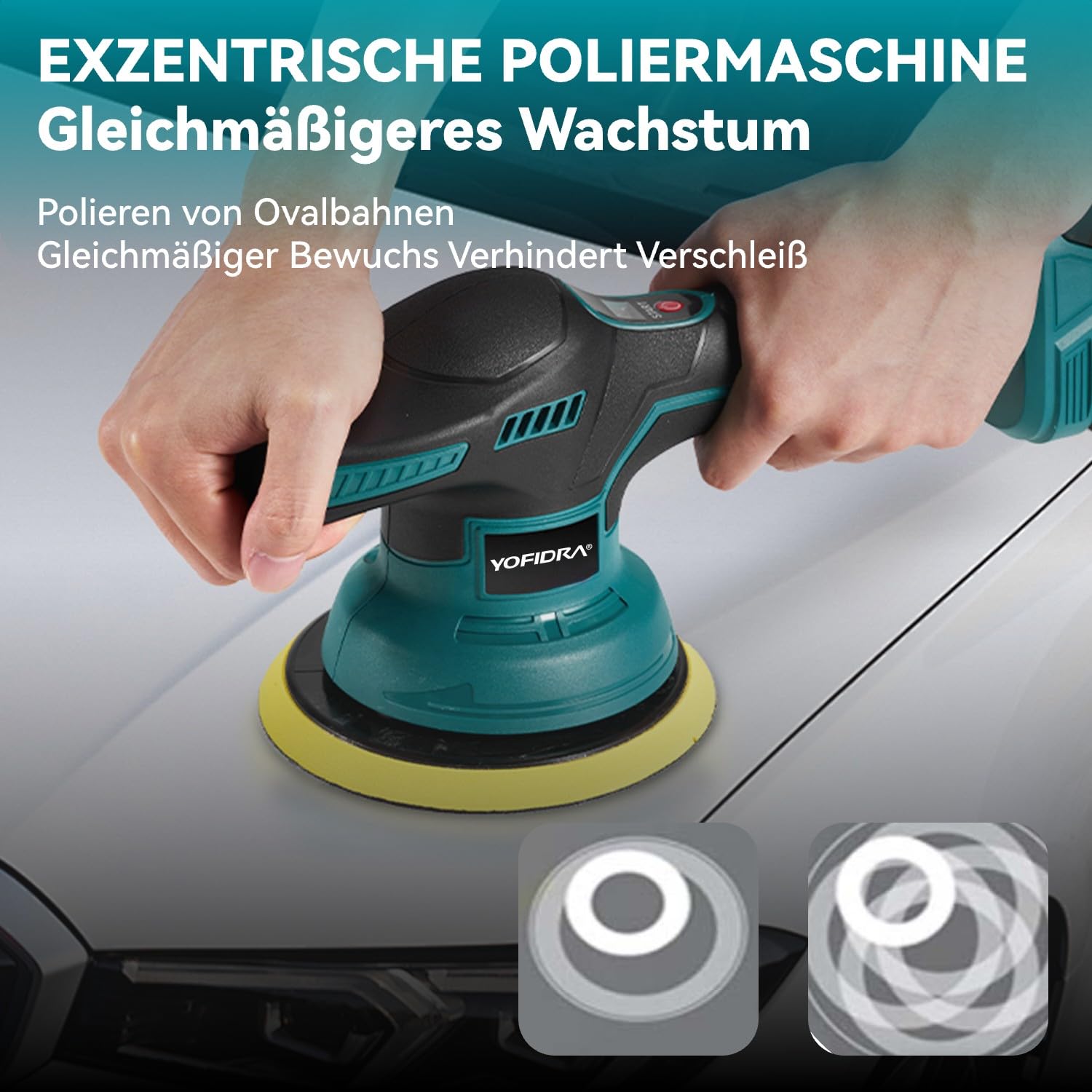 yofidra-automotive-tools-21v-akku-poliermaschine-150mm-mit-2-akkus image 2