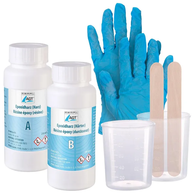 agt-epoxidharz-transparent-500-ml-set-1-1-mit-zubeh-r image 1