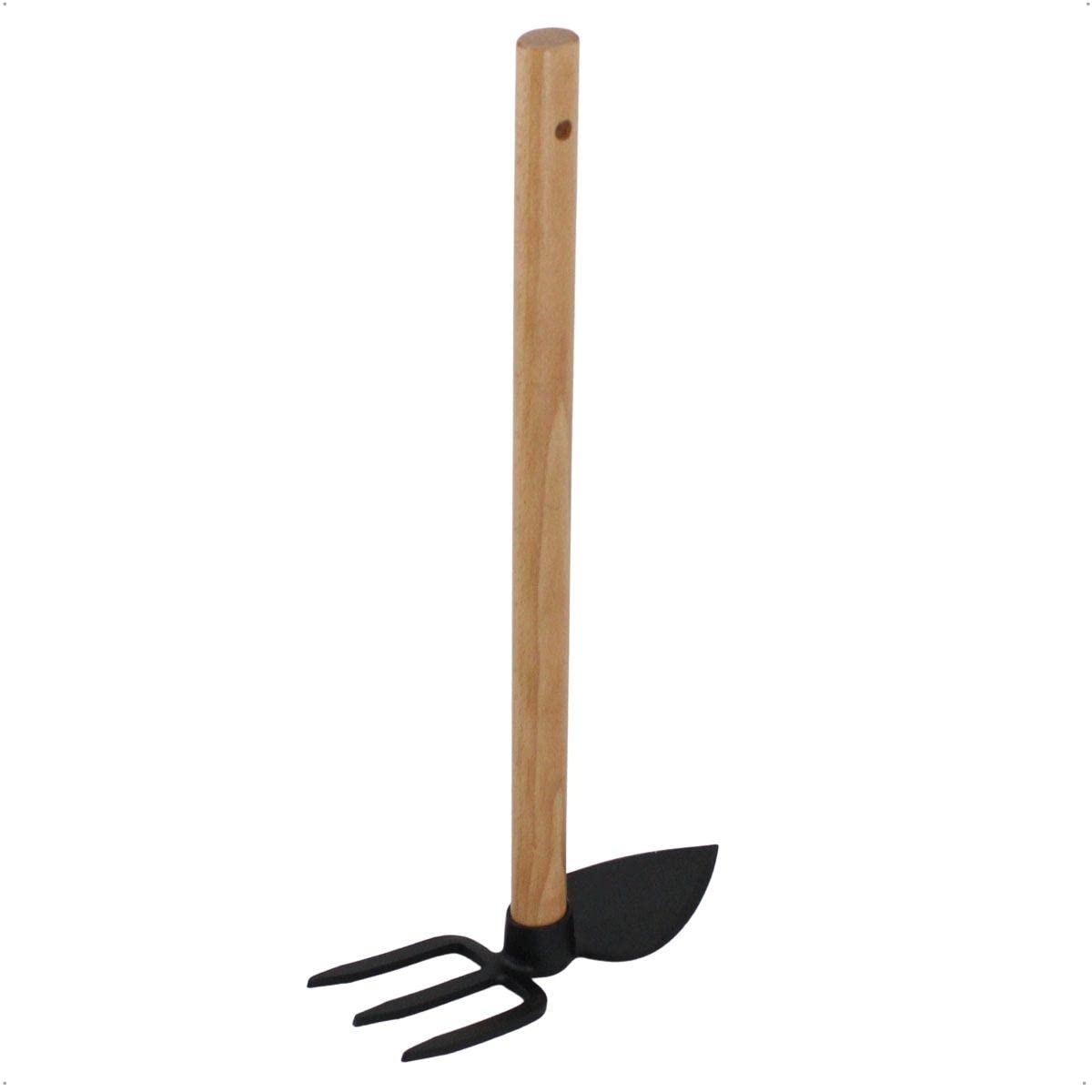 galaflor-doppelhacke-50cm-gartenhacke-herzform-holzgriff image 1