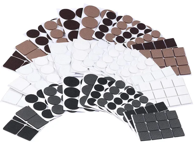 agt-haushalt-330-tlg-filzgleiter-selbstklebend-schwarz-braun-wei image 1