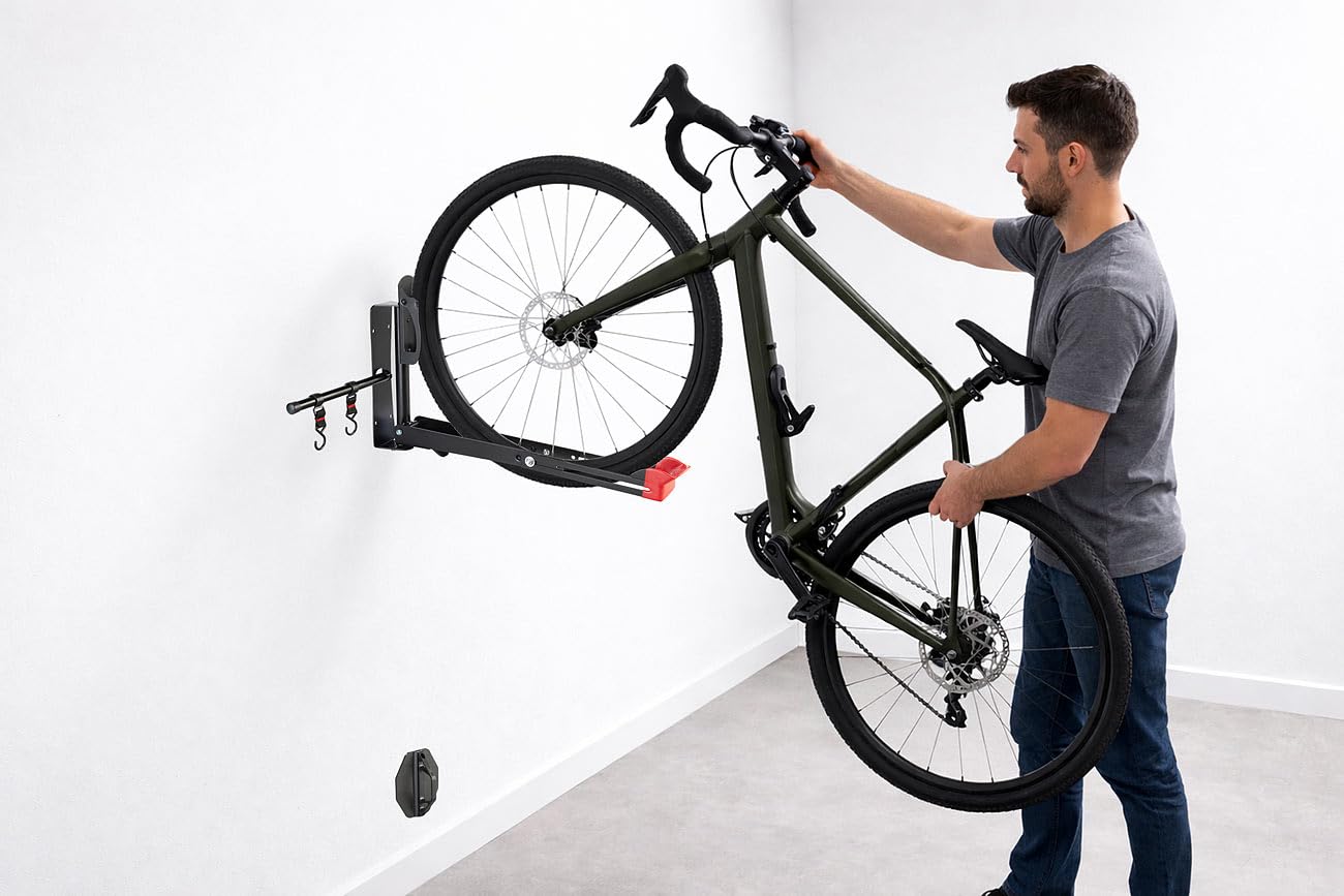 agt-fahrrad-wandhalterung-2er-set-schwenkbar-bis-35-kg image 4