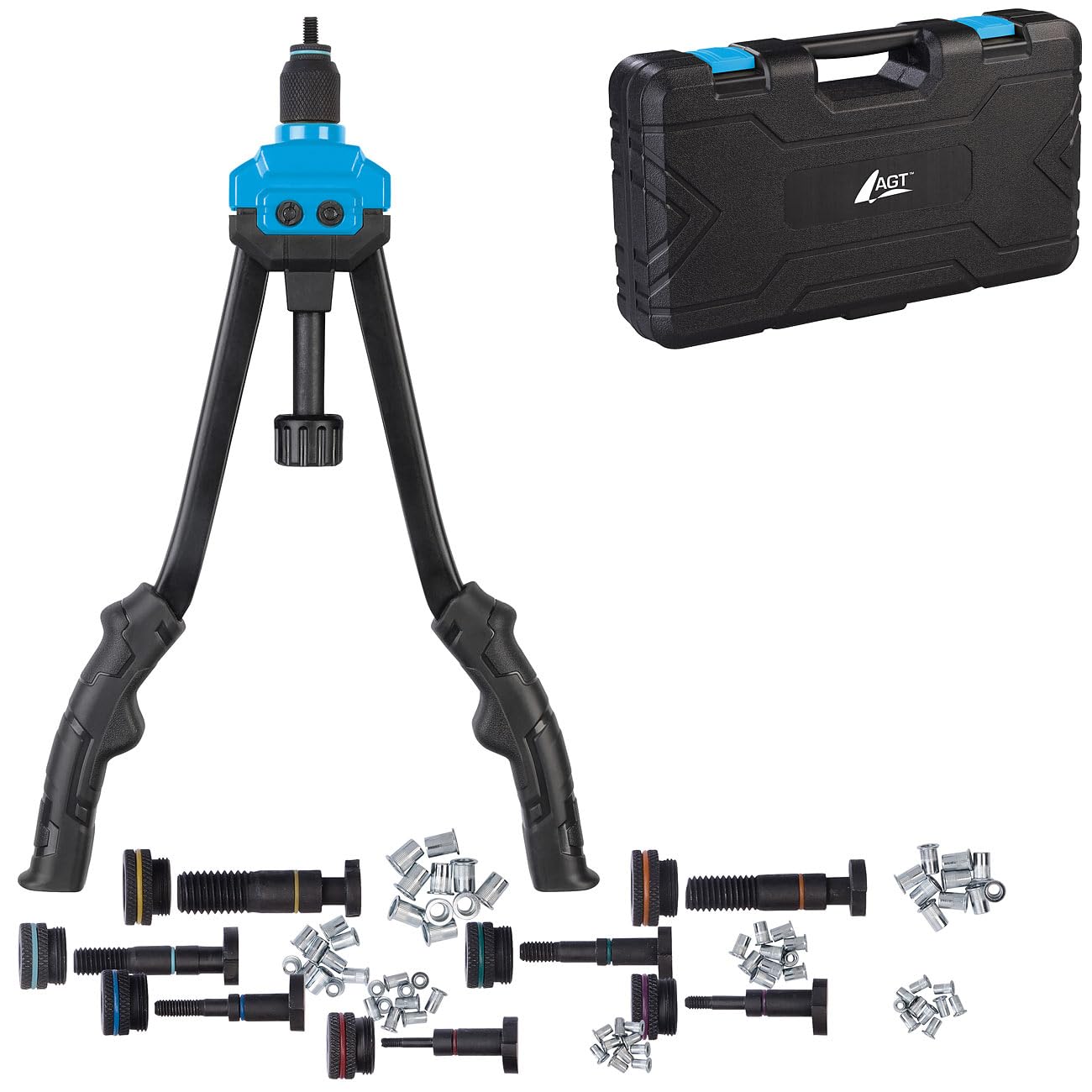agt-nietmutternzange-40-cm-set-mit-80-nietmuttern-m3-m12 image 4