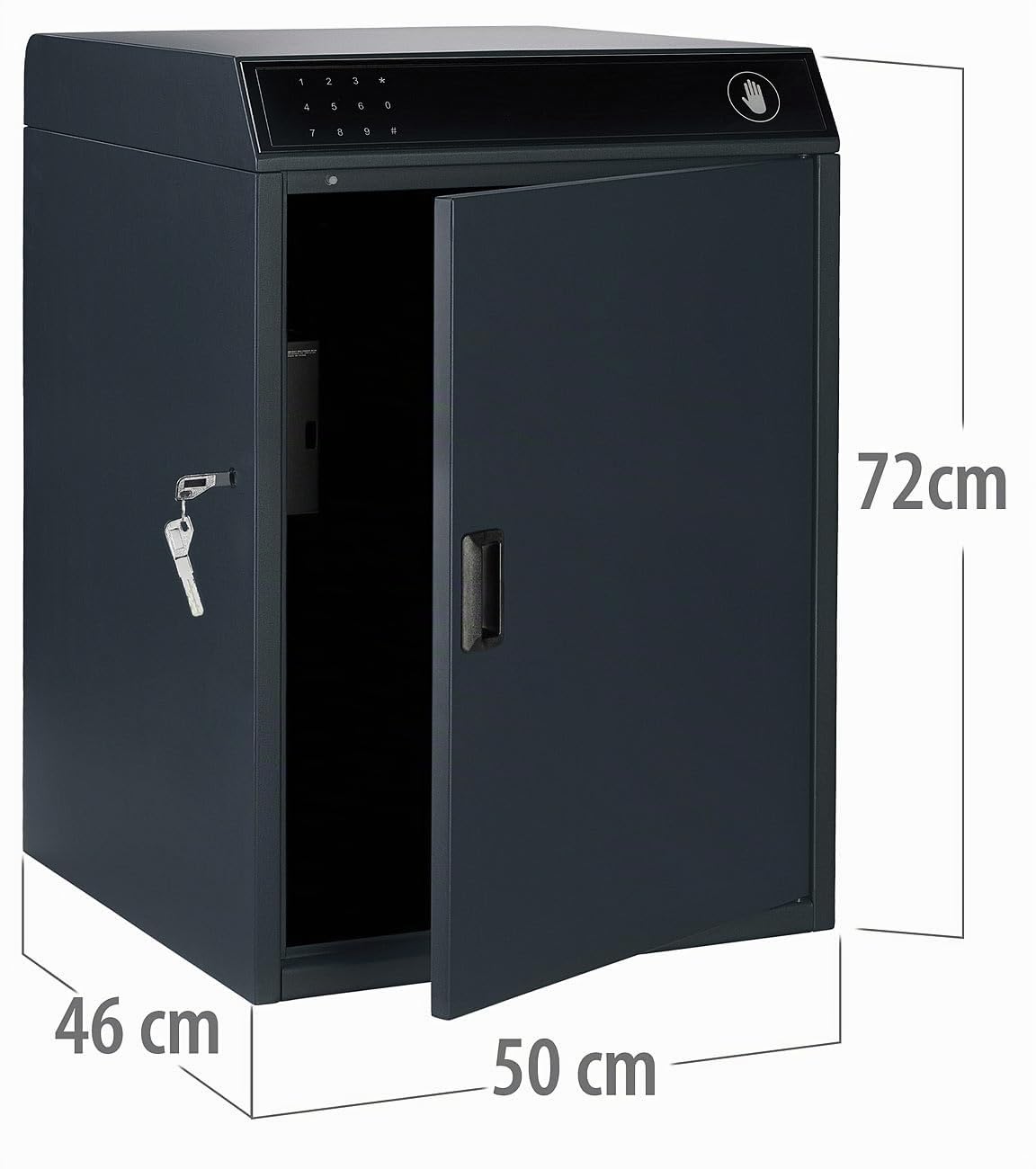 agt-smarte-paketbox-stahl-pin-app-46x72x50-cm-schwarz image 5