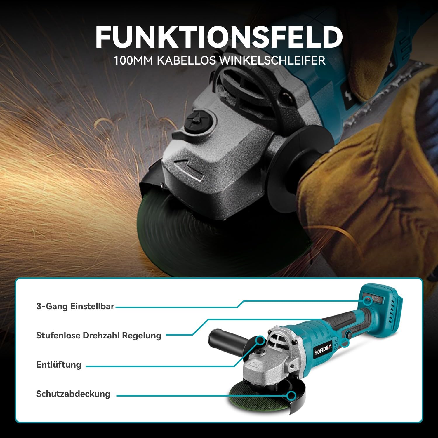 yofidra-winkelschleifer-akku-100-mm-brushless-3-gang-2x3ah image 7
