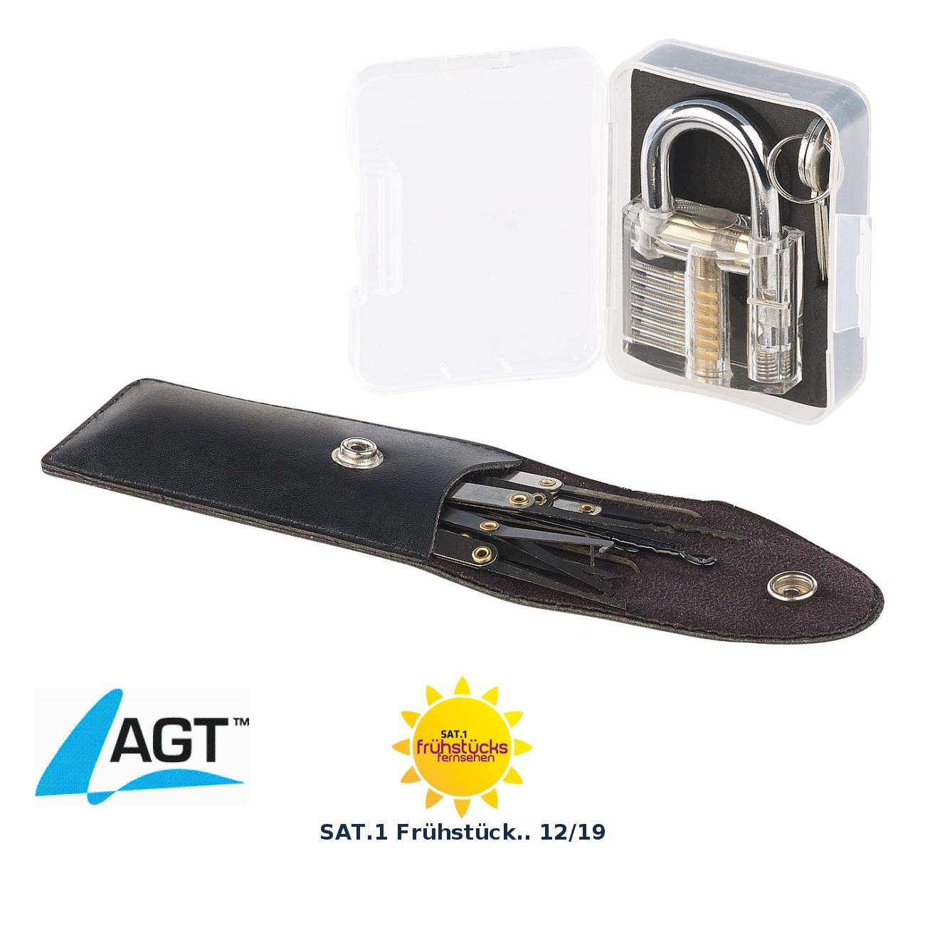 agt-bungsschloss-lockpicking-set-17-teilig-transparent-dietrich image 2
