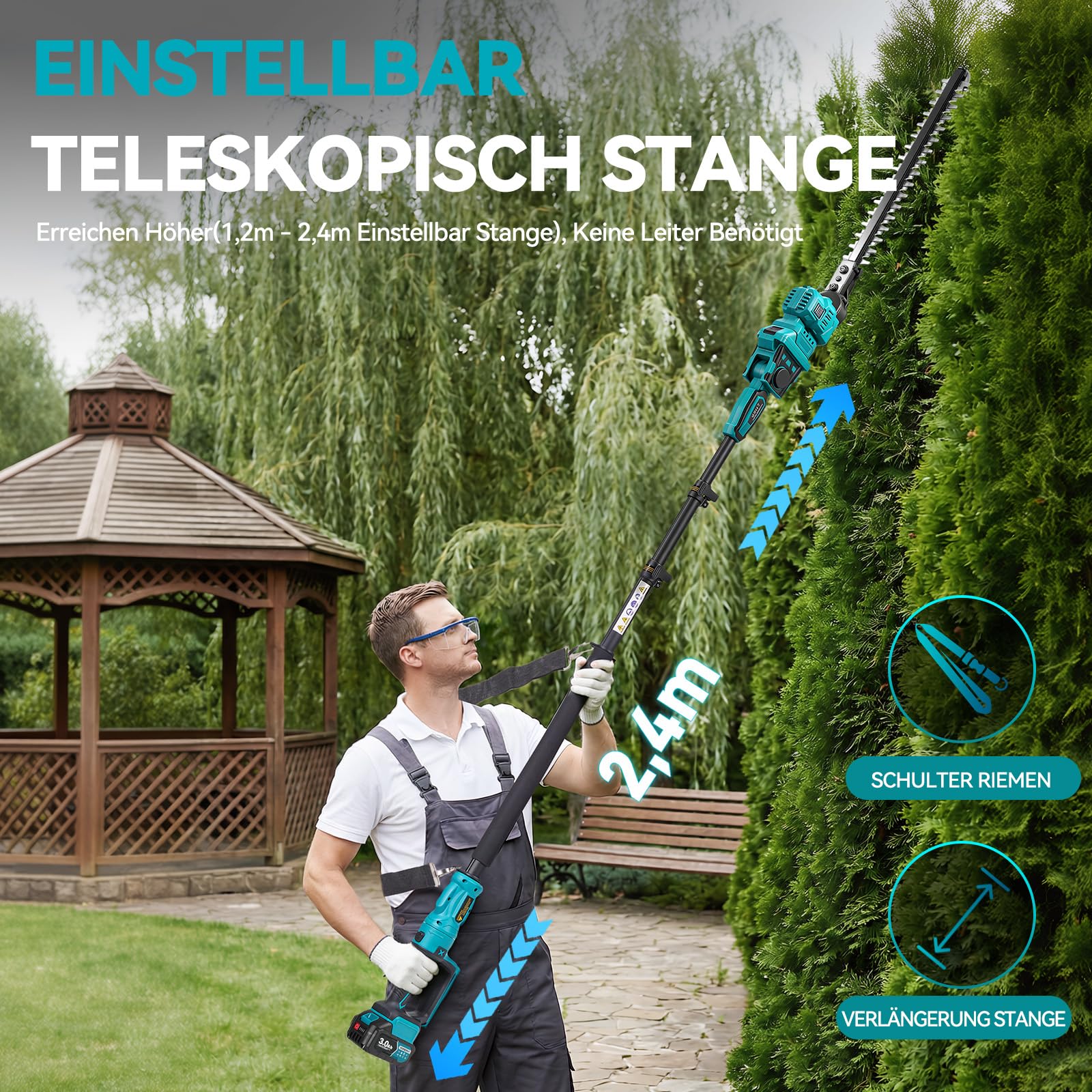 yofidra-akku-teleskop-heckenschere-40cm-21v-mit-2-akkus image 4