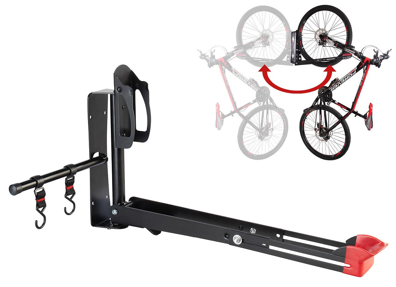 agt-fahrrad-wandhalterung-schwenkbar-16-29-zoll-bis-35-kg image 2
