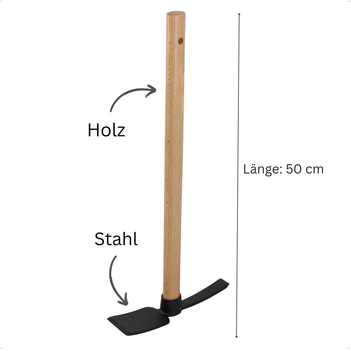 galaflor-kleinhacke-stahl-50cm-holz-griff image 6