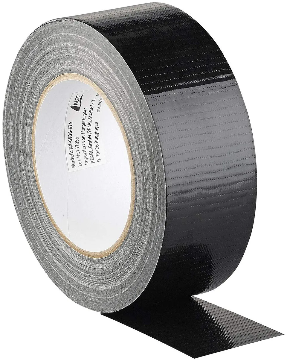 agt-gewebe-klebeband-50m-schwarz-48mm-reissfest image 1