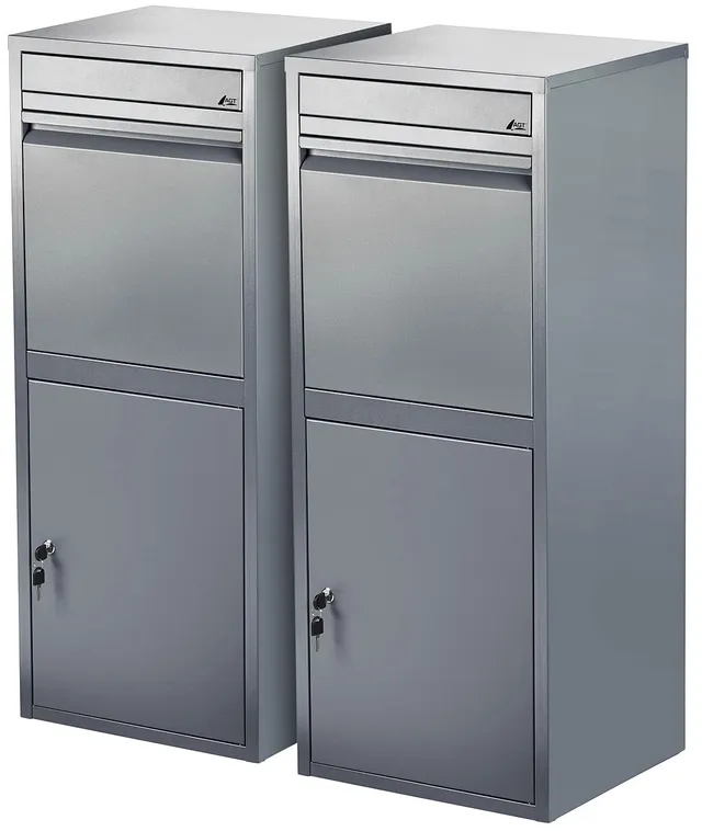 agt-paketbriefkasten-xxl-2er-set-grau-mit-r-ckholsperre image 1