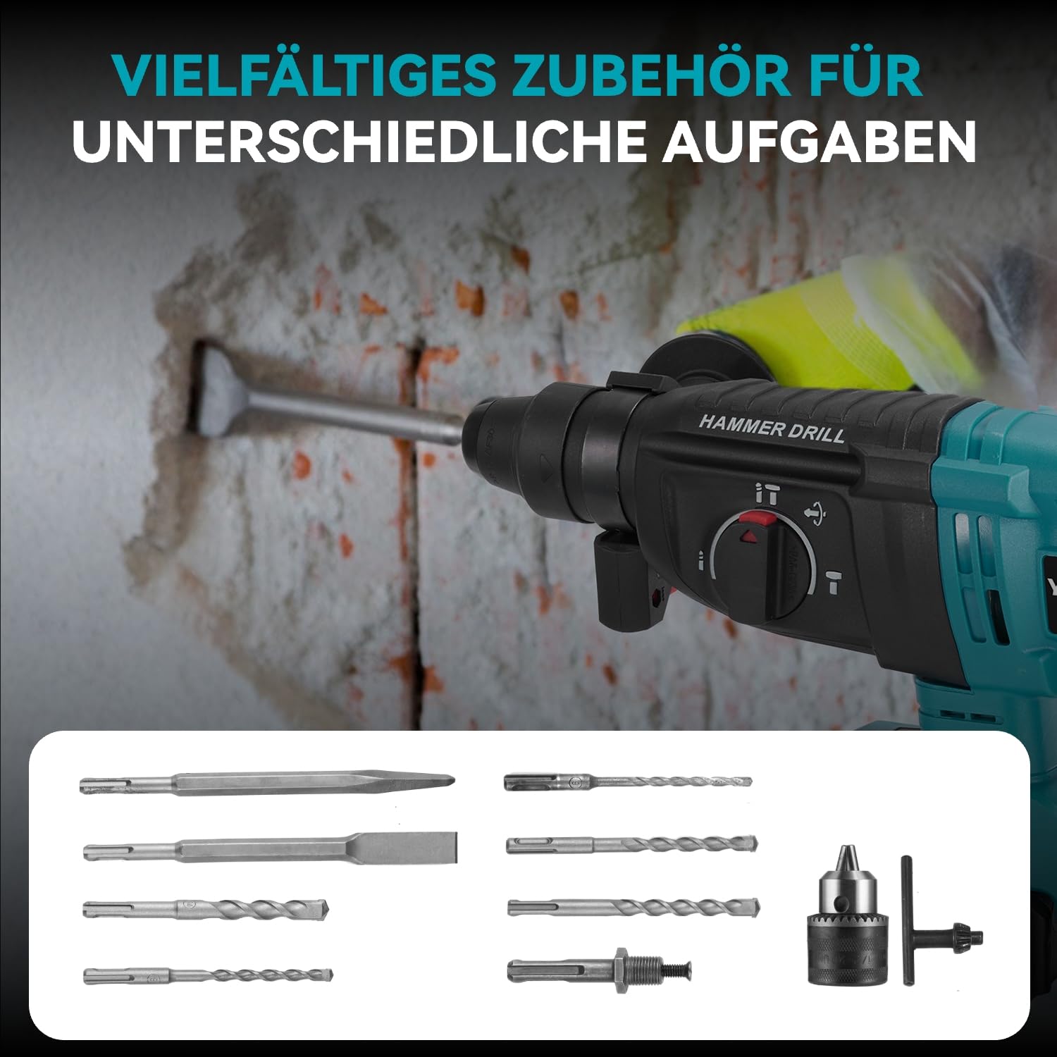 yofidra-18v-akku-bohrhammer-sds-plus-4-in-1-10-tlg-im-koffer image 6