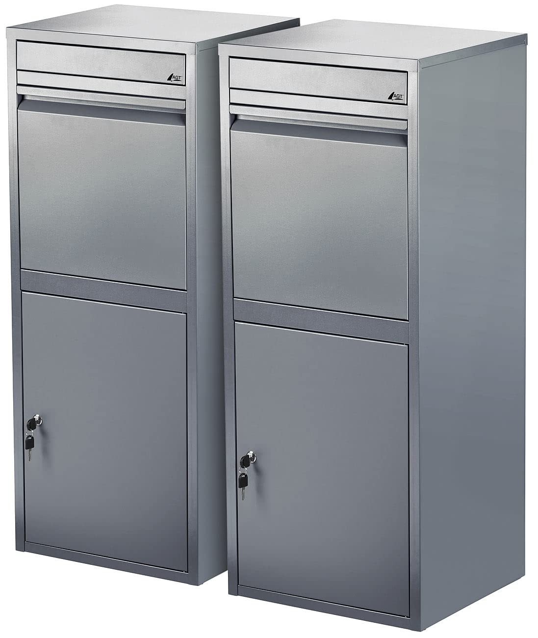 agt-paketbriefkasten-xxl-2er-set-grau-mit-r-ckholsperre image 1