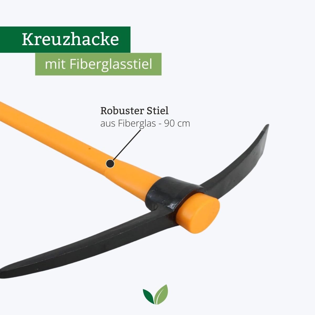 galaflor-kreuzhacke-1-5-kg-spitzhacke-mit-90-cm-fiberglasstiel image 3