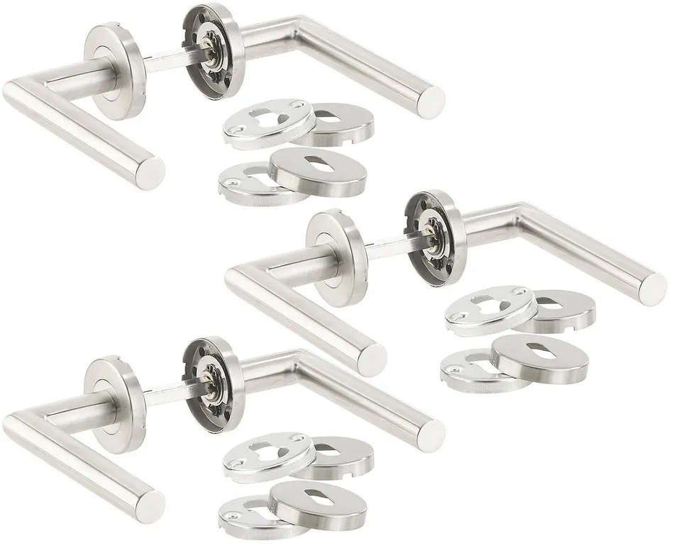 agt-t-rbeschlag-rosetten-t-rgriff-set-edelstahl-3er image 1