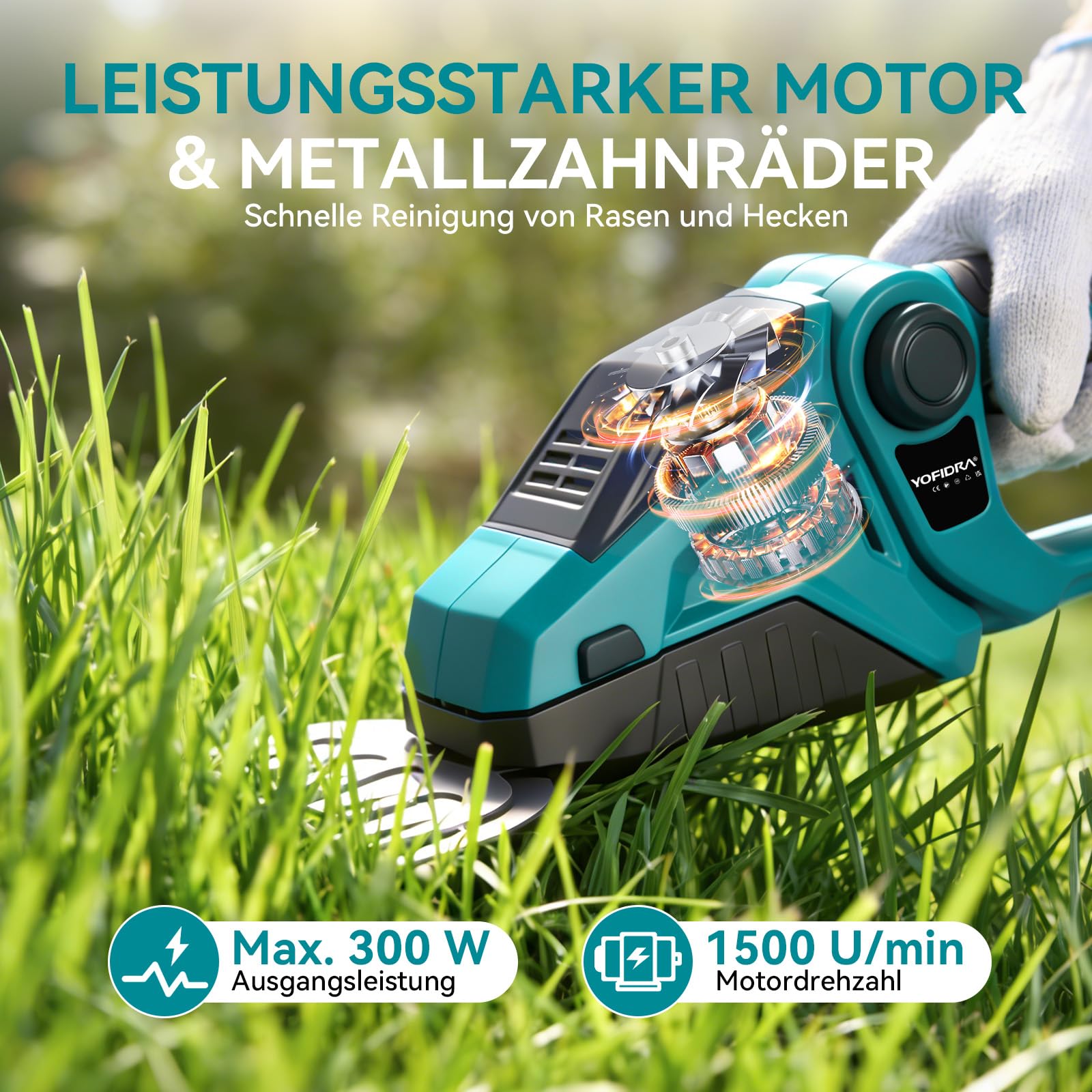 yofidra-grasschere-heckenschere-akku-2x2-0ah-2-in-1-set image 3