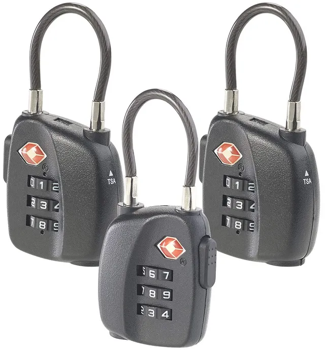 agt-tsa-gep-ckschloss-3er-set-zahlencode-mit-stahlkabel image 1