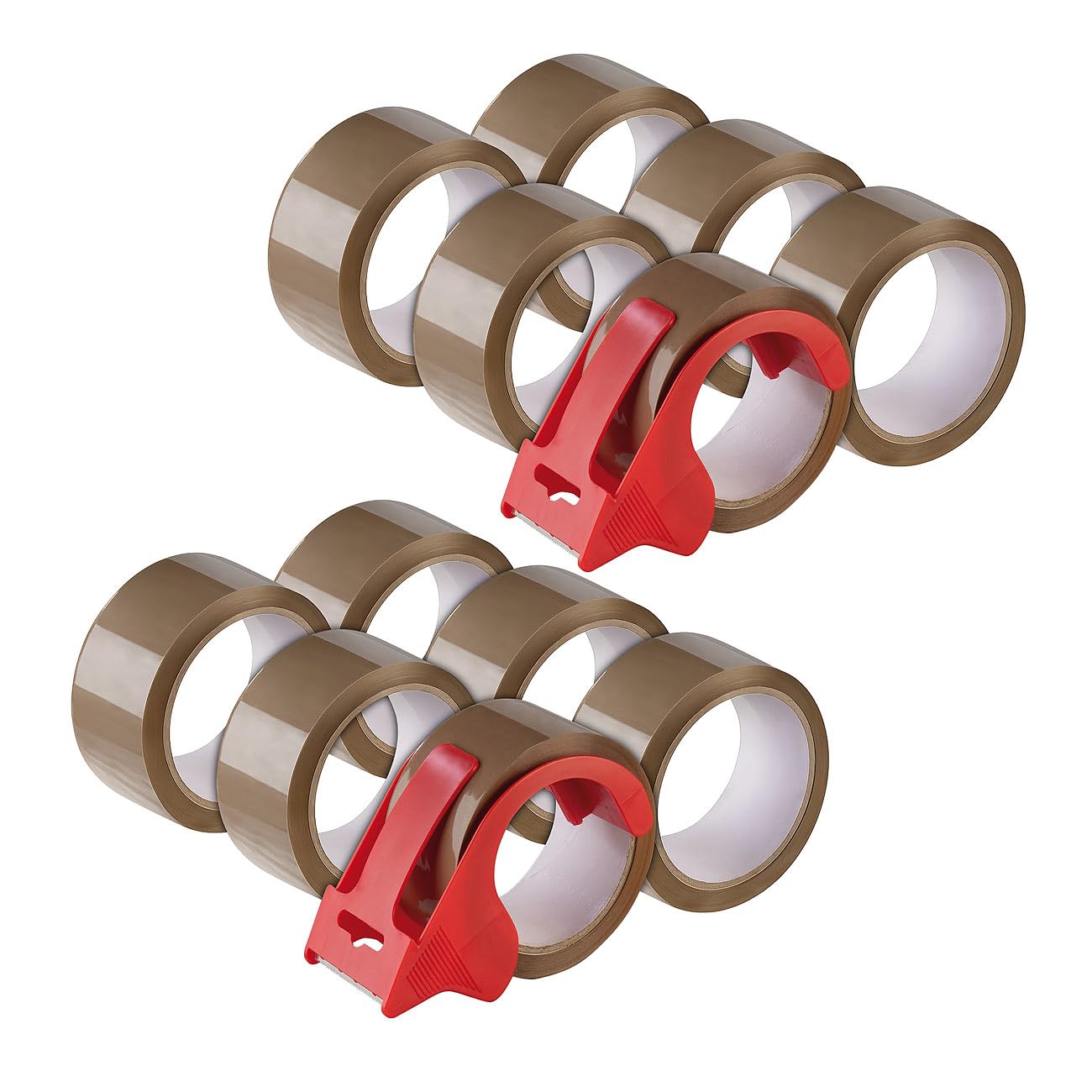 agt-paketband-handabroller-2er-set-mit-12-braunen-packb-ndern image 1