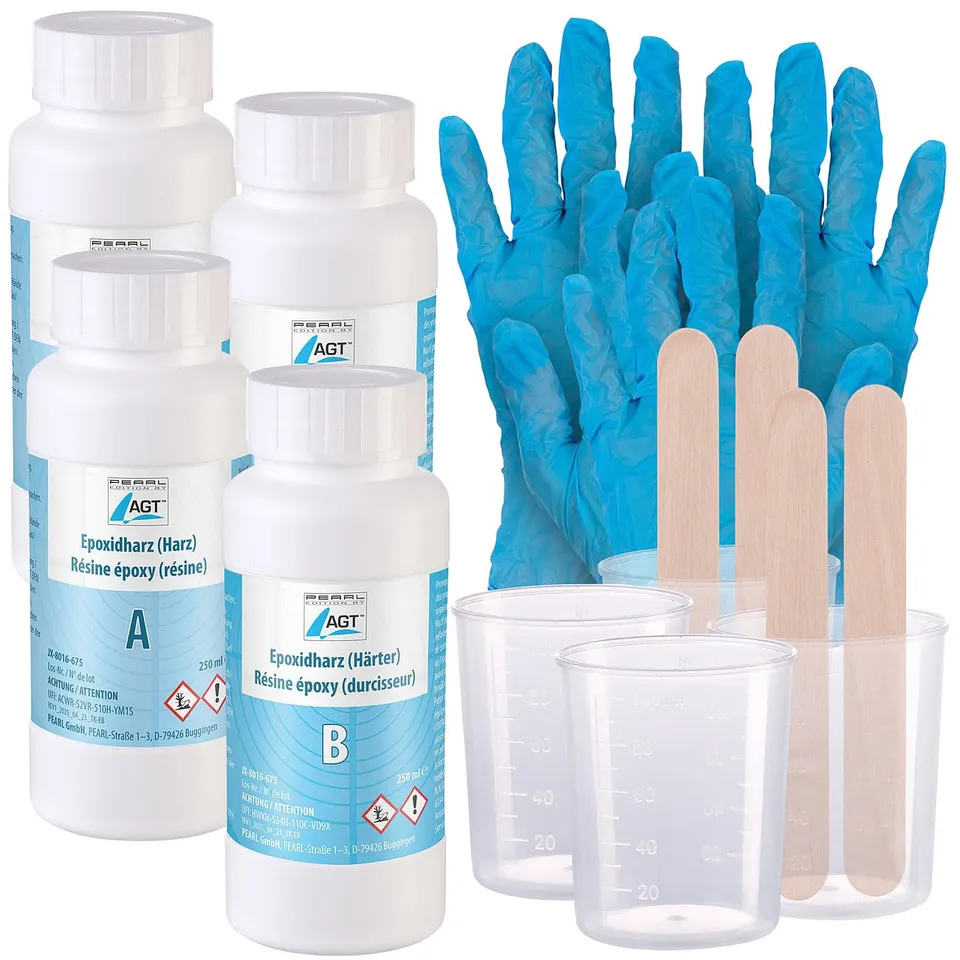 agt-epoxidharz-transparent-500-ml-epoxykleber-set-kristallklar image 1