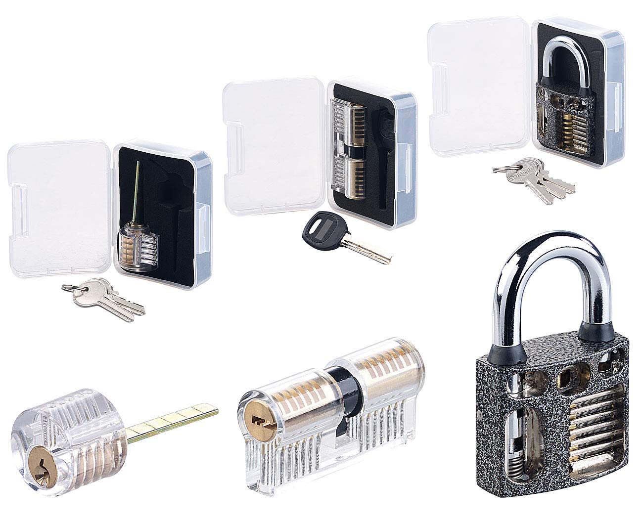 agt-lockpicking-erweiterungs-set-3-bungsschl-sser-transparent image 1