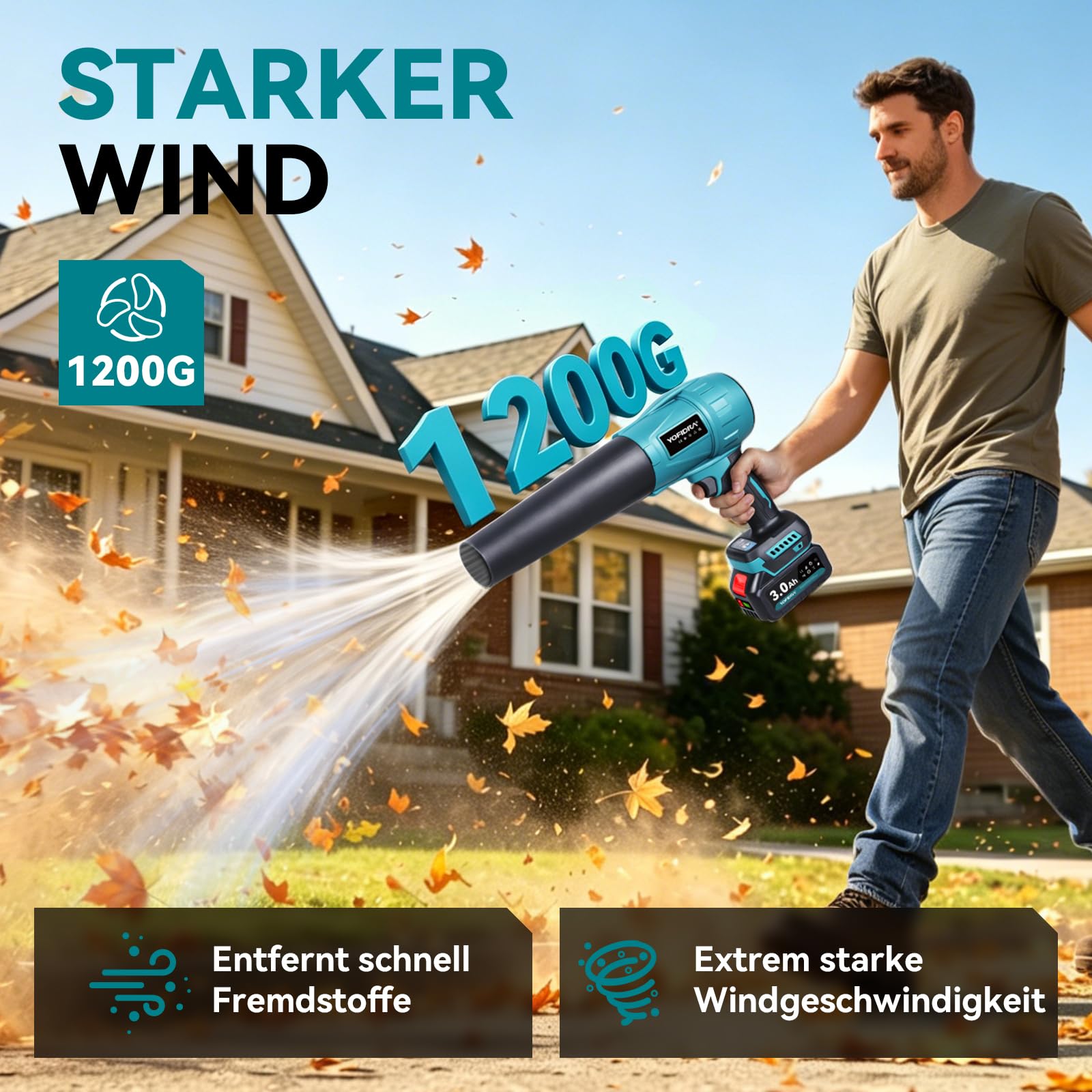 yofidra-garden-tools-turbo-laubbl-ser-akku-blau-3-gang image 3