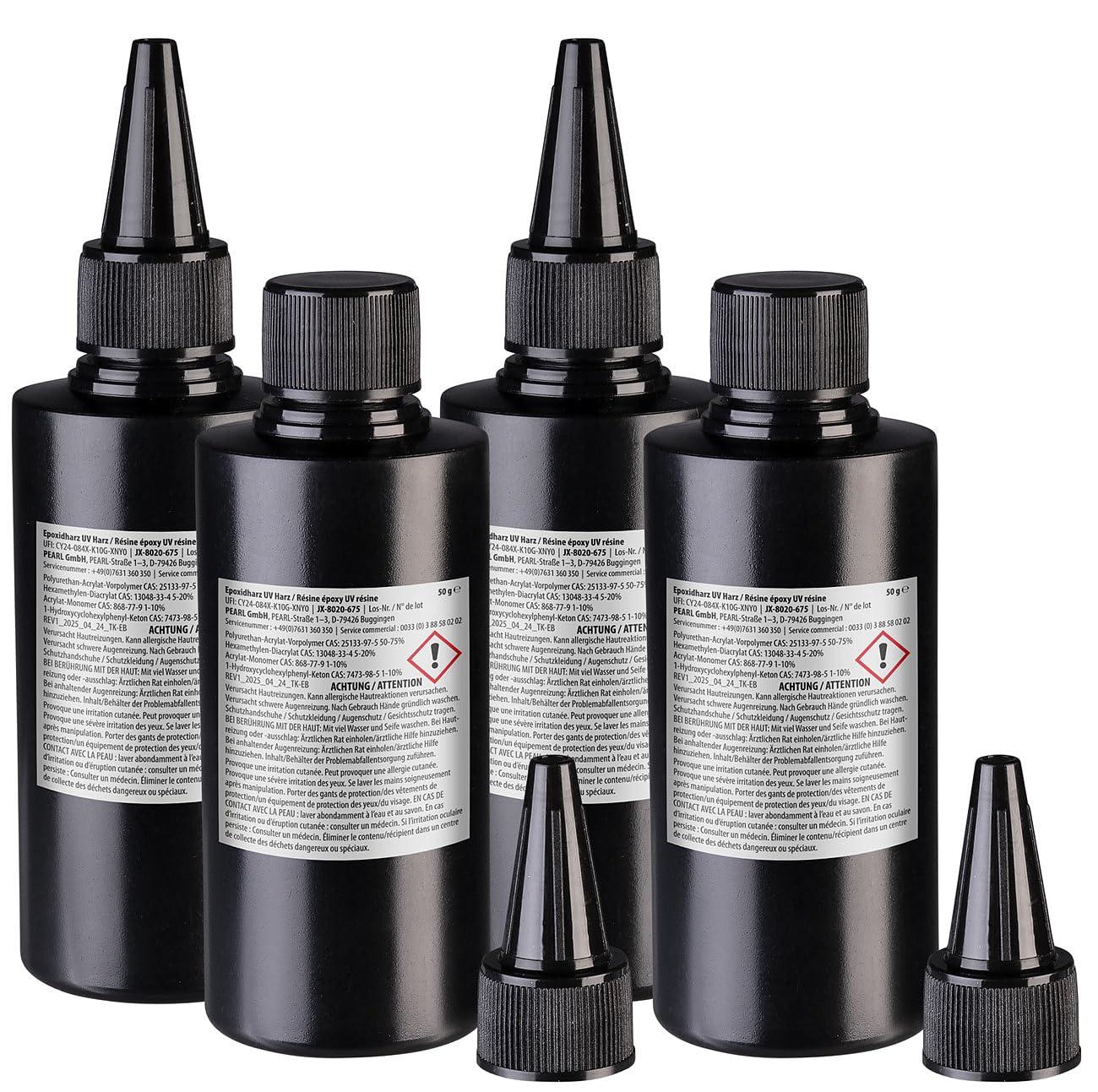 agt-uv-resin-kristallklar-4x50g-harz-4er-set-vorgemischt image 1