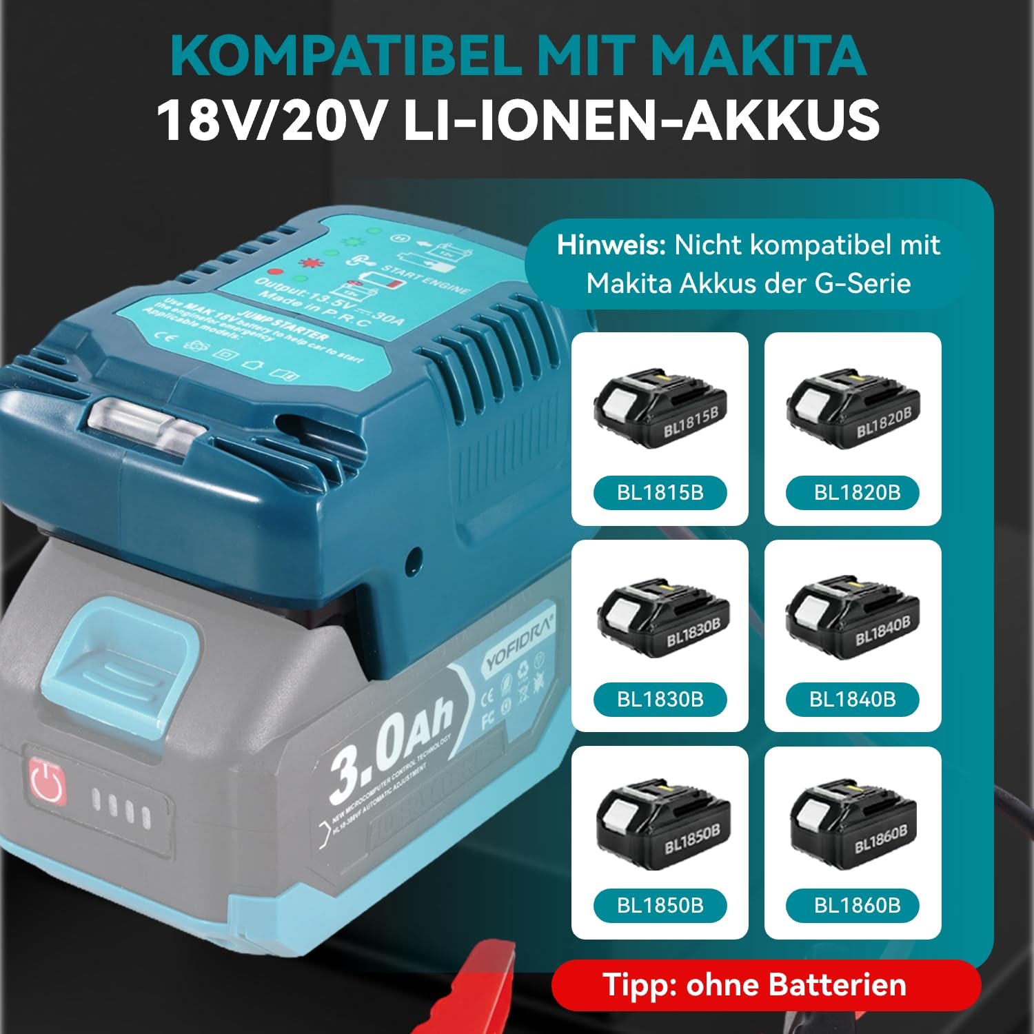 yofidra-automotive-tools-starthilfe-adapter-f-r-makita-18v-ohne-akku image 6