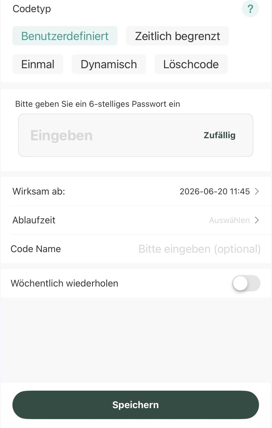 Einrichtung dauert
