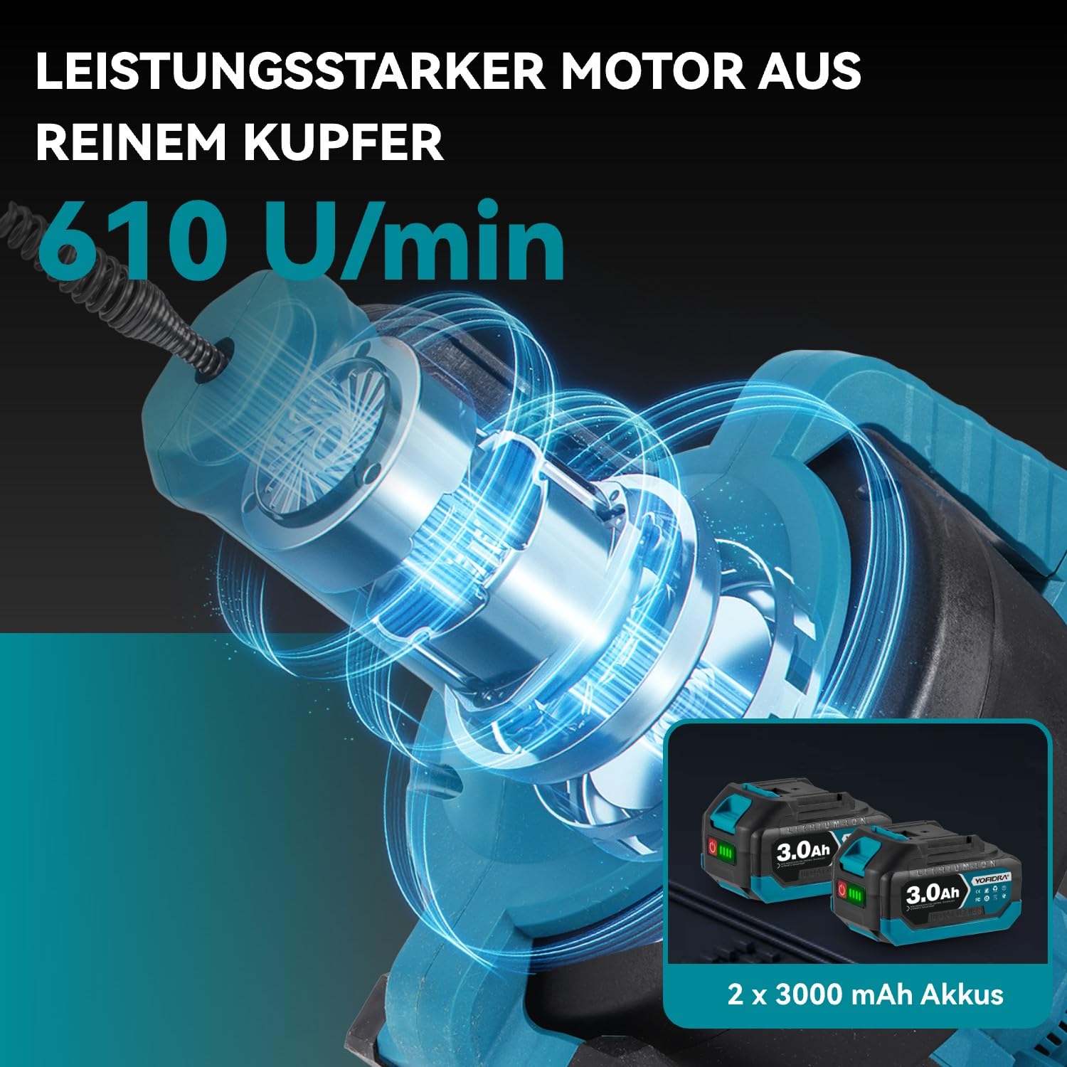 yofidra-rohrreinigungsmaschine-akku-7m-abflussreiniger-mit-2x3-0ah image 4