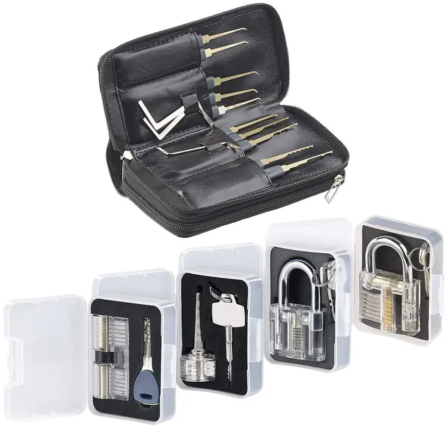 agt-profi-lockpicking-set-32-tlg-mit-4-bungsschl-ssern-titan image 1