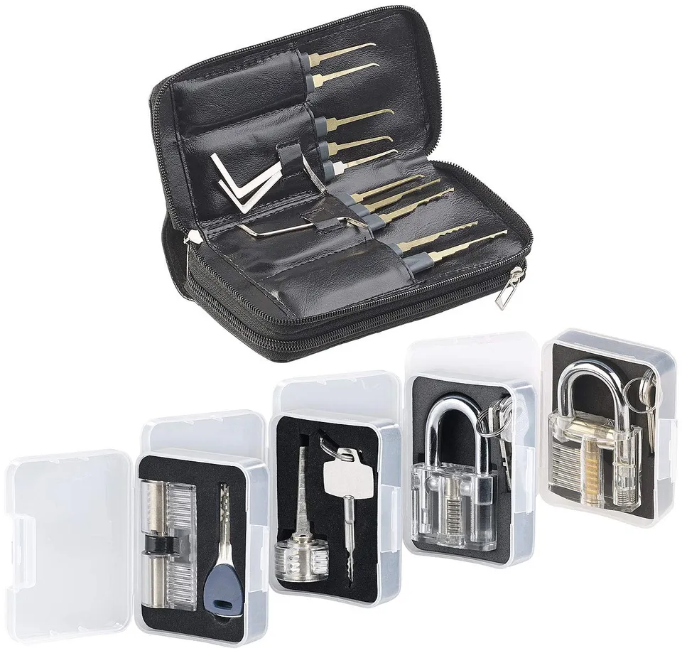 agt-profi-lockpicking-set-32-tlg-mit-4-bungsschl-ssern-titan image 1
