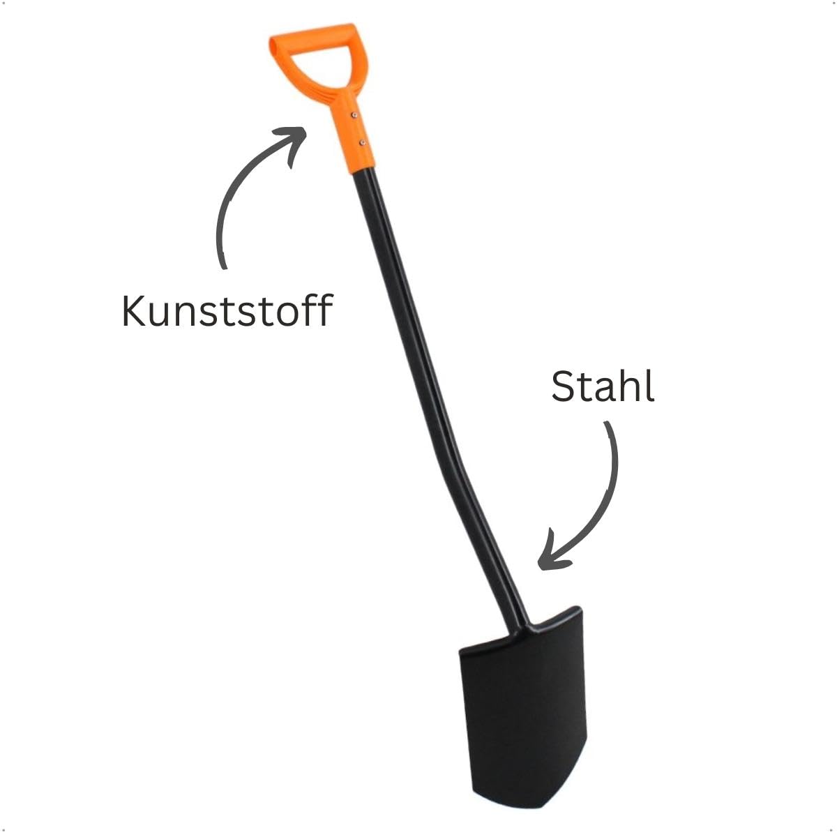 galaflor-gartenwerkzeuge-spitzspaten-stahl-116cm-d-griff-spitz image 7