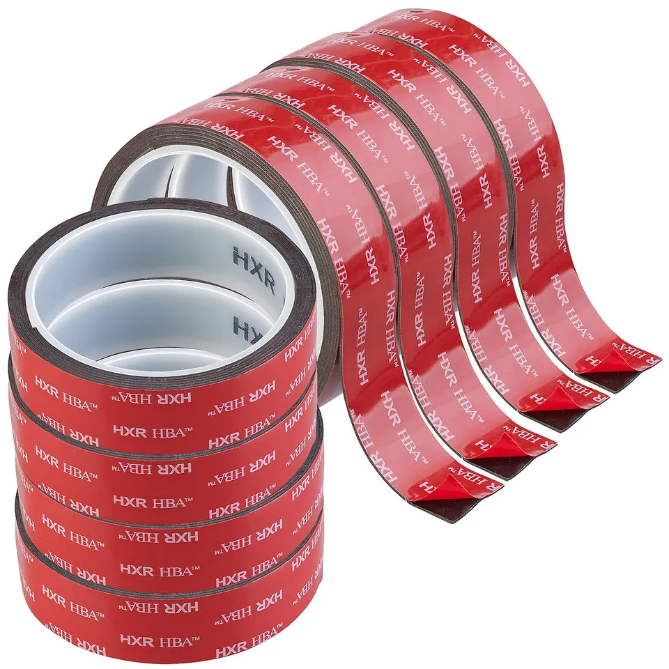 agt-acryl-doppelklebeband-schwarz-2-5-cm-x-3-m-8er-set image 1