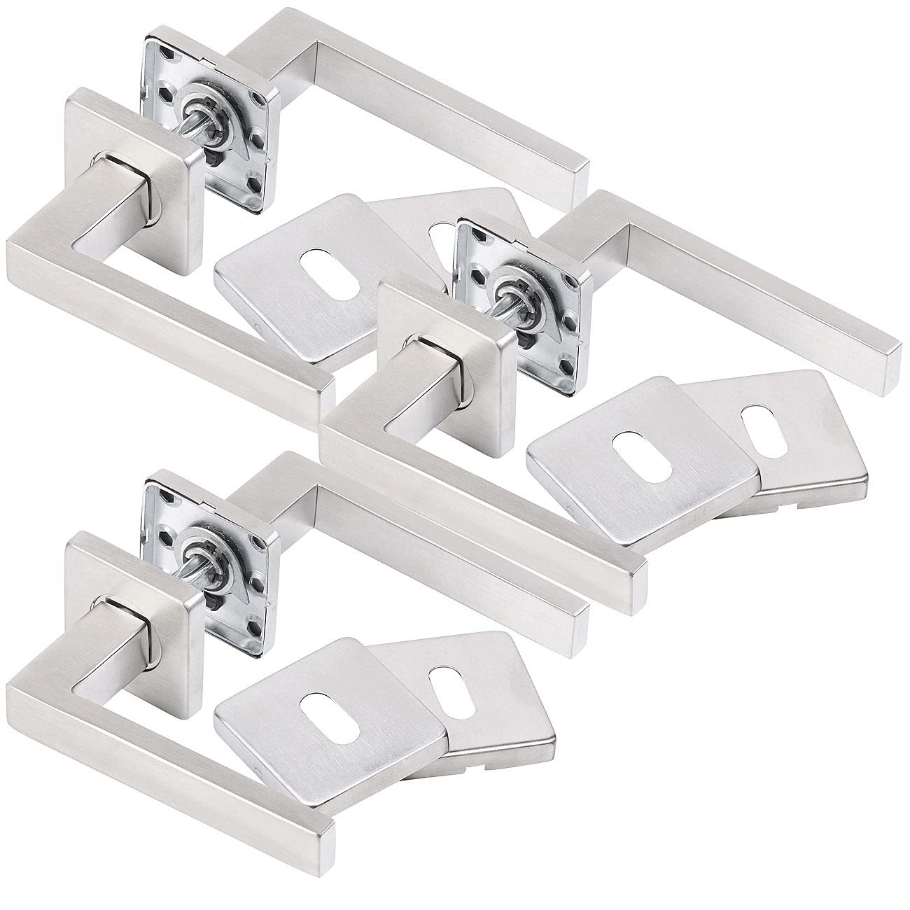 agt-t-rbeschlag-6er-set-edelstahl-eckig-silber-rosette image 1