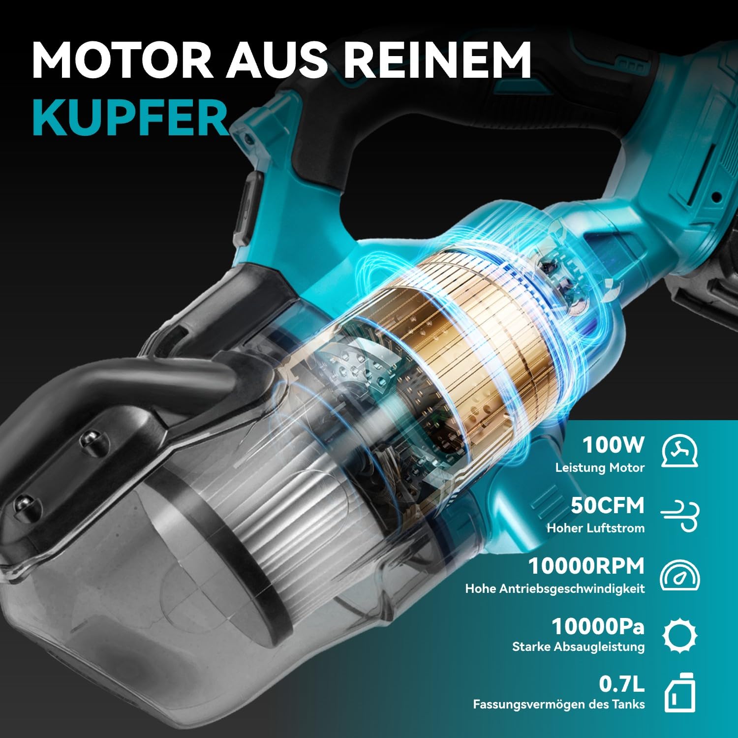 yofidra-home-appliance-akku-staubsauger-10kpa-2x6-0ah-led-0-7l image 3