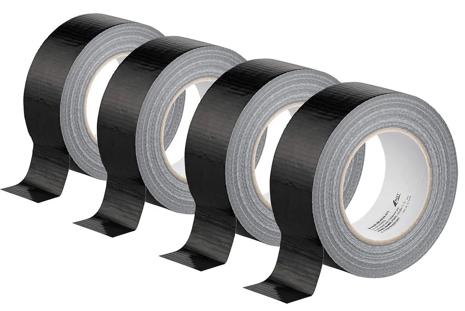 agt-gewebe-klebeband-schwarz-48mm-x-50m-4er-set-reissfest image 1