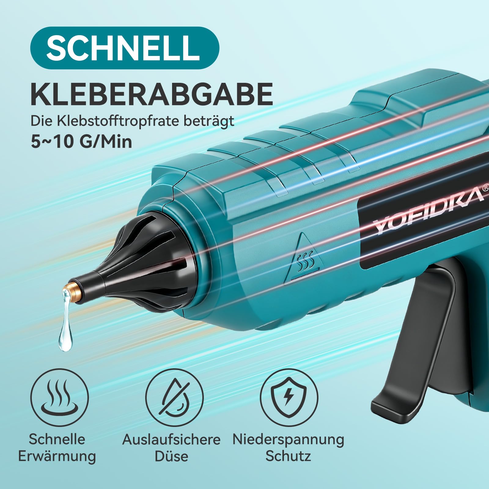 yofidra-hei-klebepistole-akku-100w-kabellos-blau-10-sticks image 2