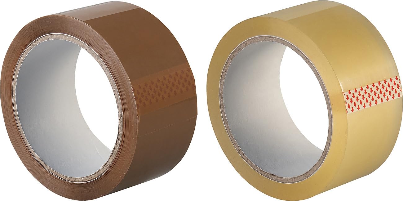 agt-paketband-handabroller-2er-set-braun-transparent-4-rollen image 6