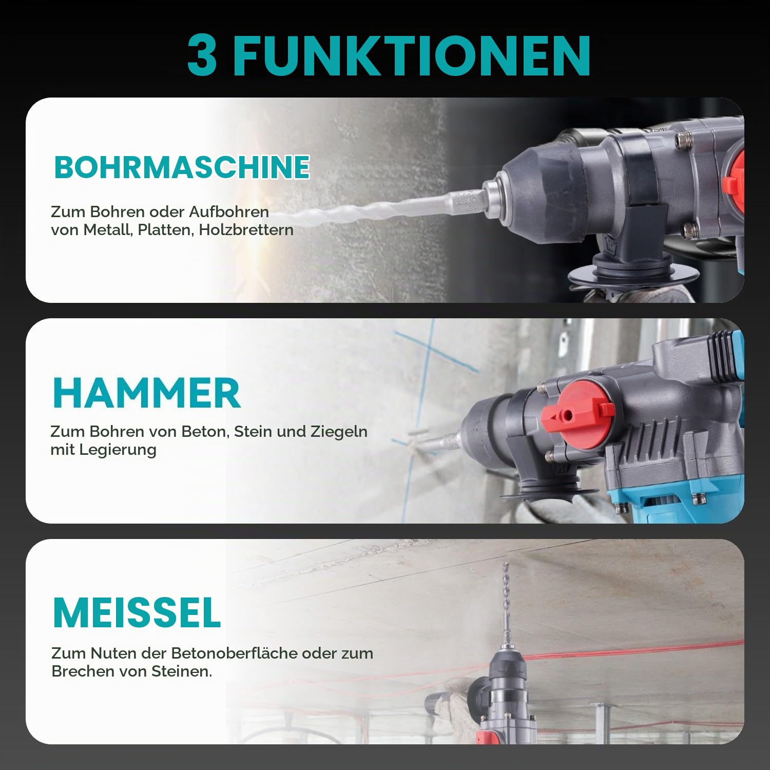 yofidra-akku-bohrhammer-21v-3j-mit-2-akkus-und-bohrern image 4