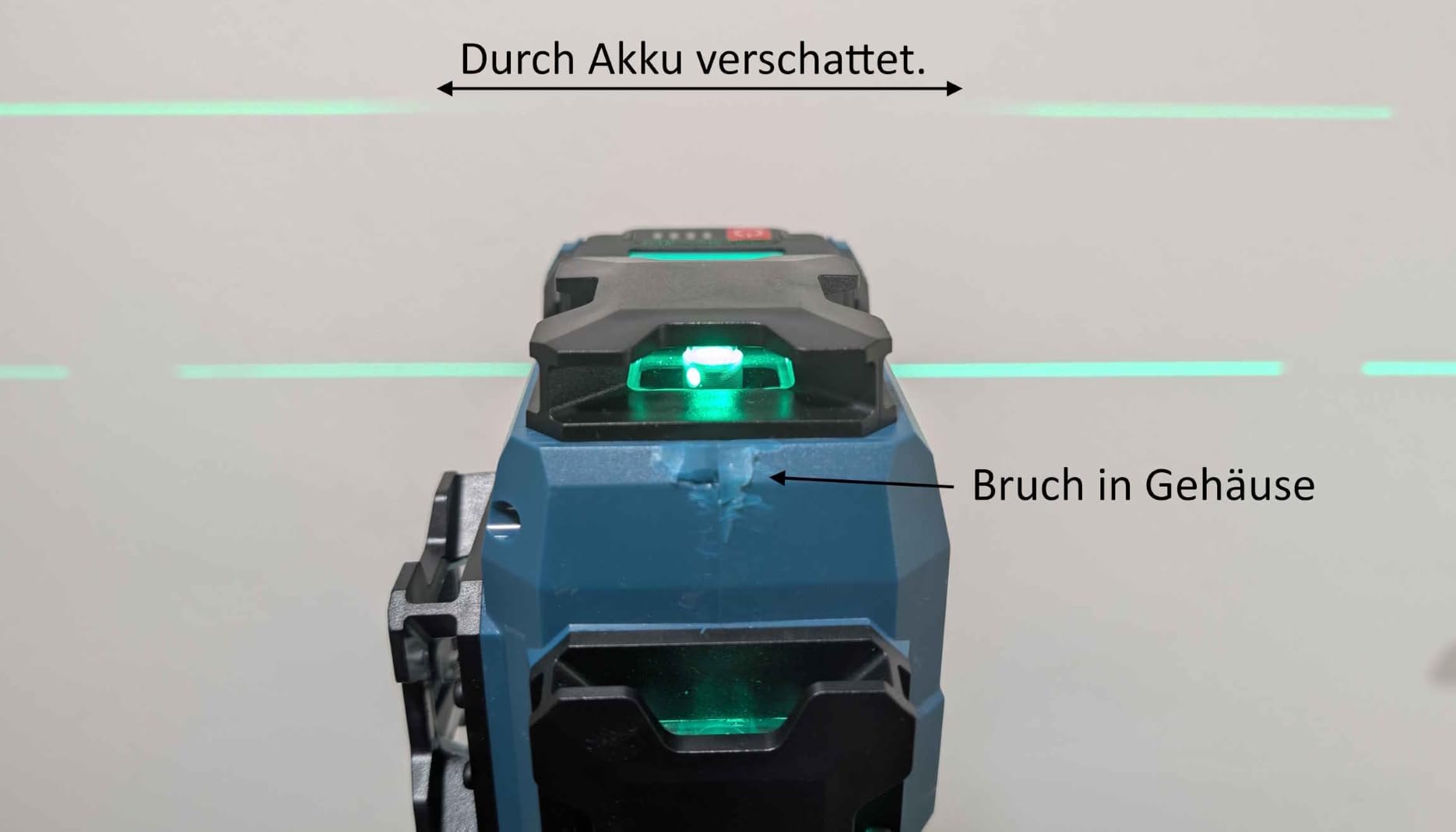 Linien super sichtbar
