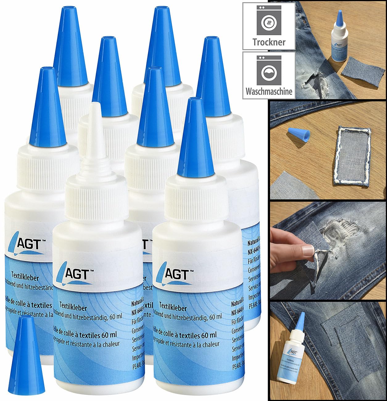 agt-textilkleber-waschfest-8x60ml-stoffkleber-jeans-kleidung image 3