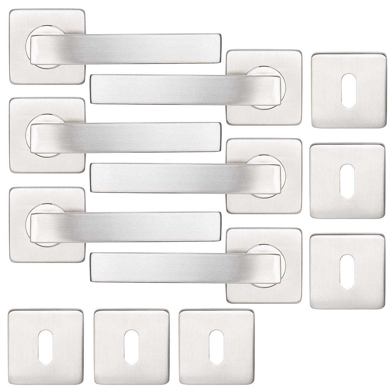 agt-t-rbeschlag-6er-set-edelstahl-eckig-silber-rosette image 2