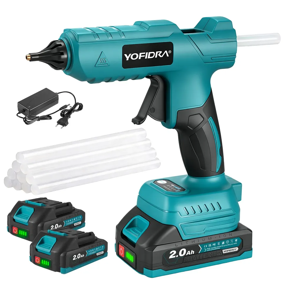 yofidra-hei-klebepistole-akku-100w-kabellos-blau-10-sticks image 1