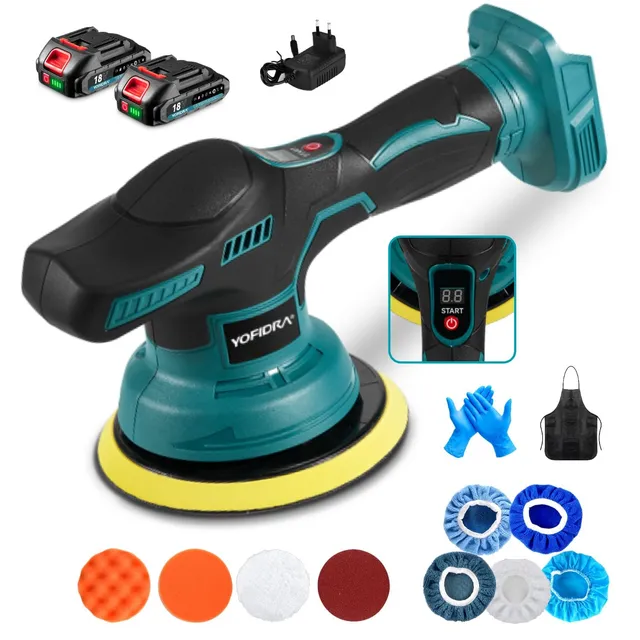yofidra-automotive-tools-21v-akku-poliermaschine-150mm-mit-2-akkus image 1