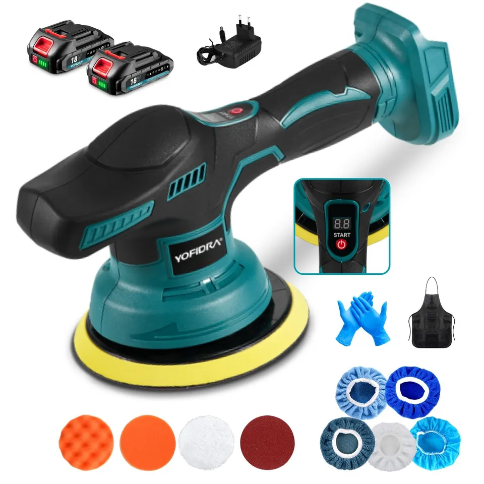 yofidra-automotive-tools-21v-akku-poliermaschine-150mm-mit-2-akkus image 1
