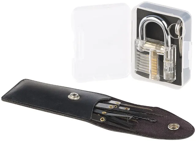 agt-bungsschloss-lockpicking-set-17-teilig-transparent-dietrich image 1