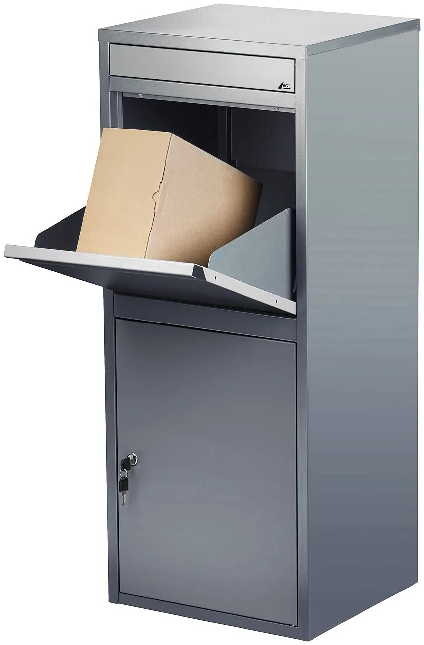 agt-haushalt-reinigung-paketbox-stand-stahlblech-grau image 1