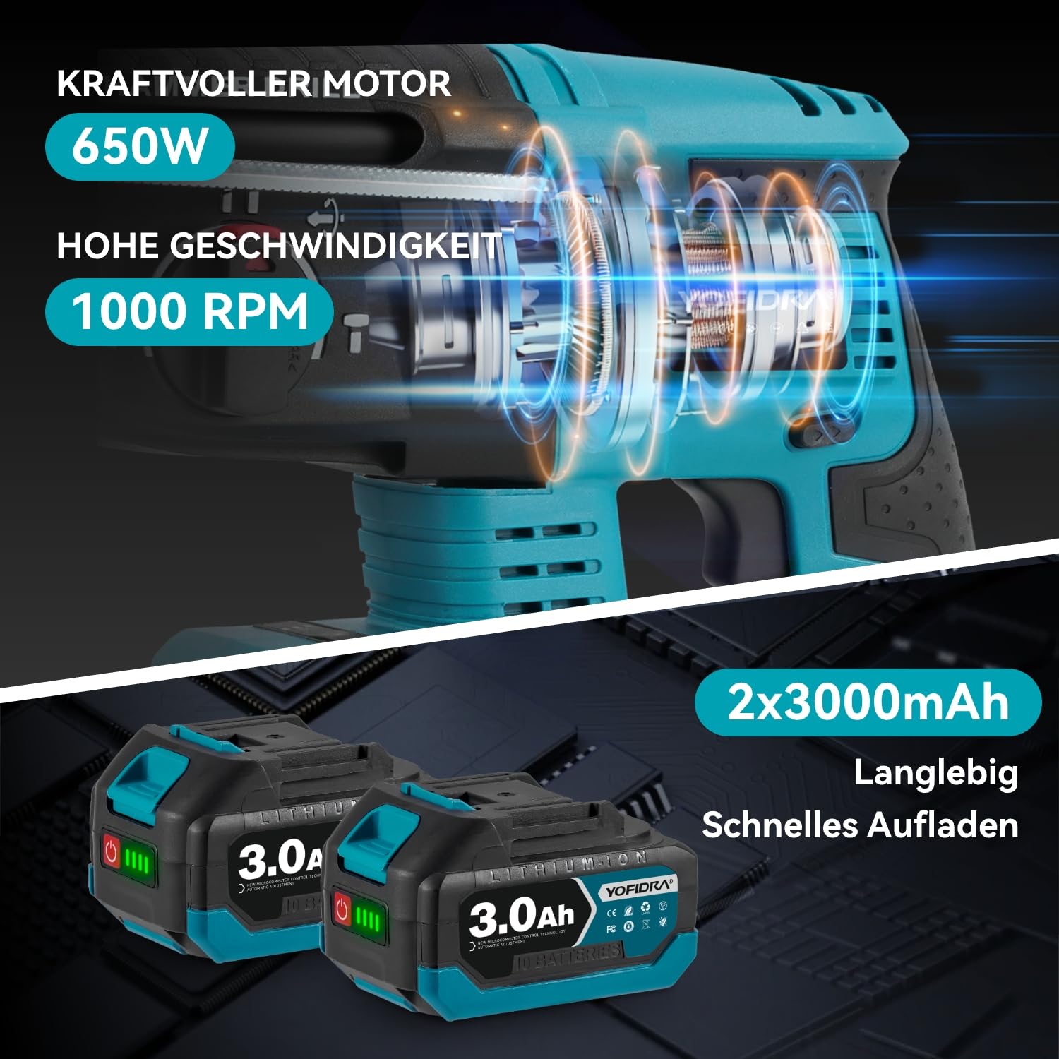 yofidra-18v-akku-bohrhammer-sds-plus-4-in-1-10-tlg-im-koffer image 4